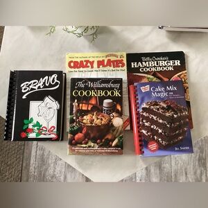 Lot of 5 cookbooks